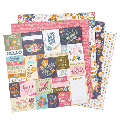 Joyful Notes Paper Pad 12" / Block Papel Notas de Alegría Papel American Crafts