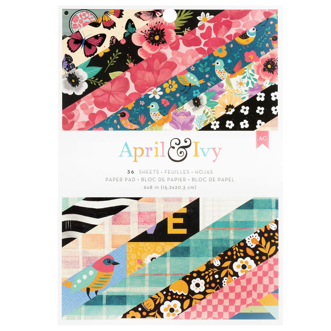 April &amp; Ivy Paper Pad6&quot; / Block de Papel Hiedra de Abril Papel American Crafts