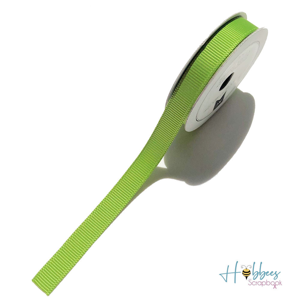 Listón de Tela Decorativo Importado Verde Liso