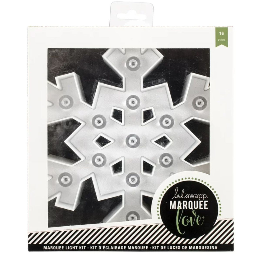 Marquee Light Kit Snowflake / Figura de Copo de Nieve con Luces Kits / Sets Heidi Swapp