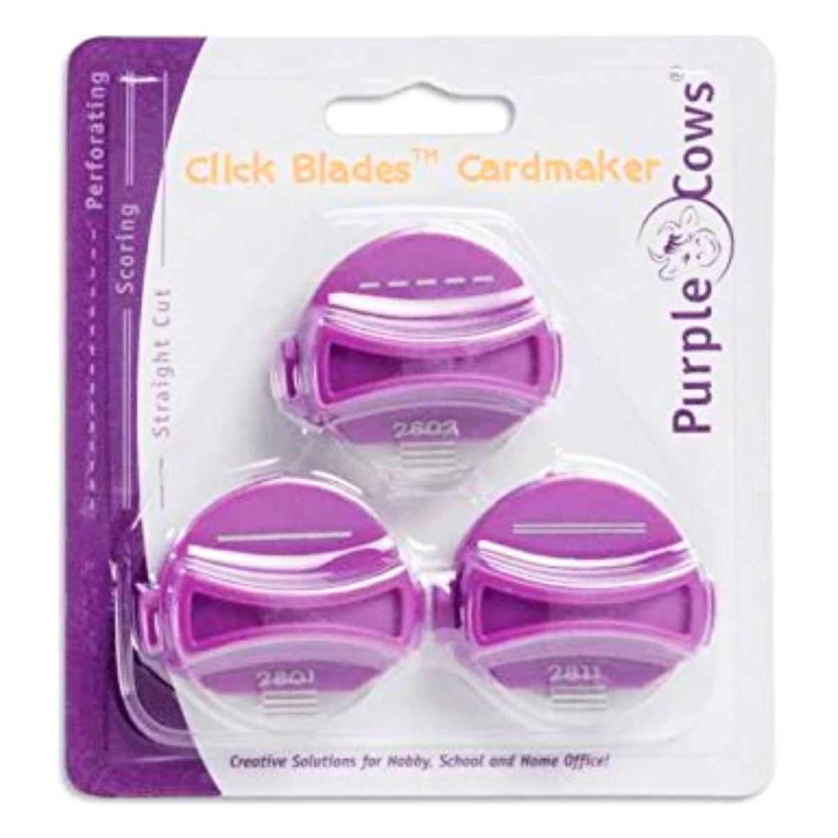 Click Blades Cardmaker / Repuestos para Cortadora Click Blades Accesorios Purple Cows