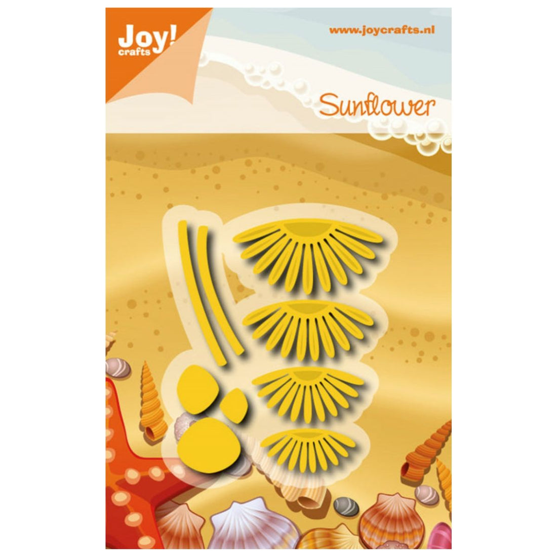 Cut-emboss Die Sunflower / Sueje Realce Girasol Dados de Corte / Suajes / Troqueles Joy Crafts