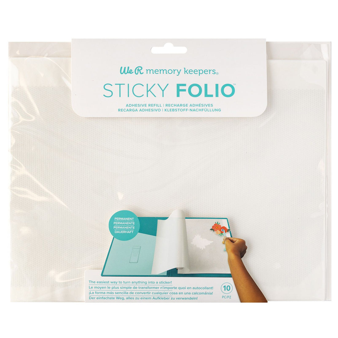 Sticky Folio Adhesive Sheets / Repuestos Hojas Adhesivo Permanente Adhesivos / Pegamentos We R Makers