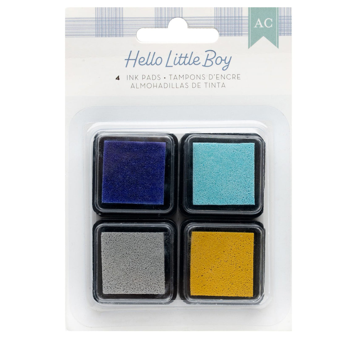 Hello Little Boy Ink Pads / Cojines de Tinta para Sellos Hola Pequeño Tintas American Crafts