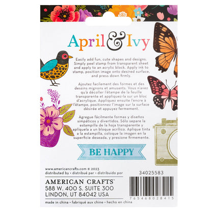 April &amp; Ivy Stamps / Sellos Hiedra de Abril Sellos American Crafts