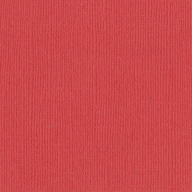 Mono Cardstock Flamingo / Cartulina Color Rojo 30.5 cm Papel, Hojas Sueltas Bazzill