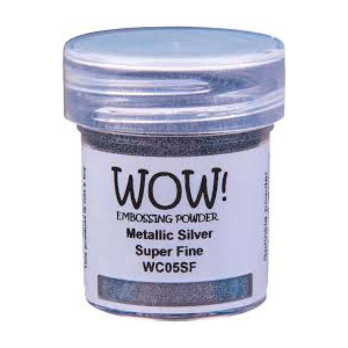 Super Fine Metallic Silver Embossing Powder / Polvo de Embossing Plata Metálica Super Fino Polvos de Embossing Wow!