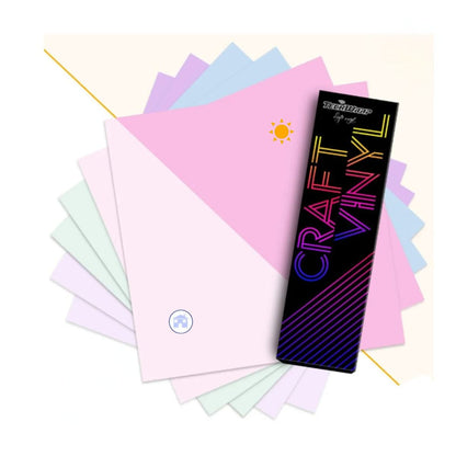 UV Color Changing Vinyl Sheets Pack / 6 Hojas De Vinil Cambian De Color Con Rayos UV Viniles Teckwrap