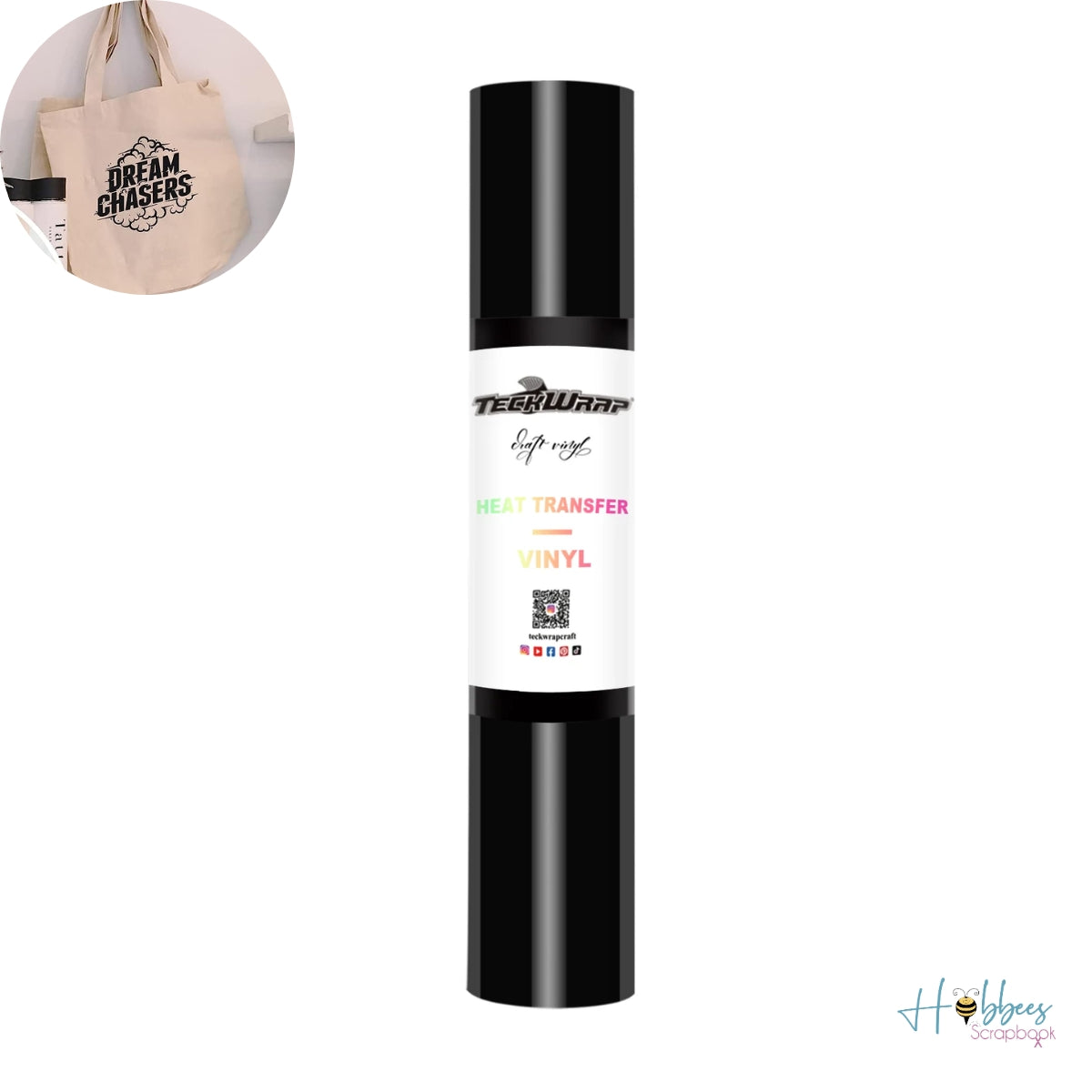 PU Heat Transfer Vinyl Black / Vinil De Transferencia De Calor Negro Viniles Teckwrap