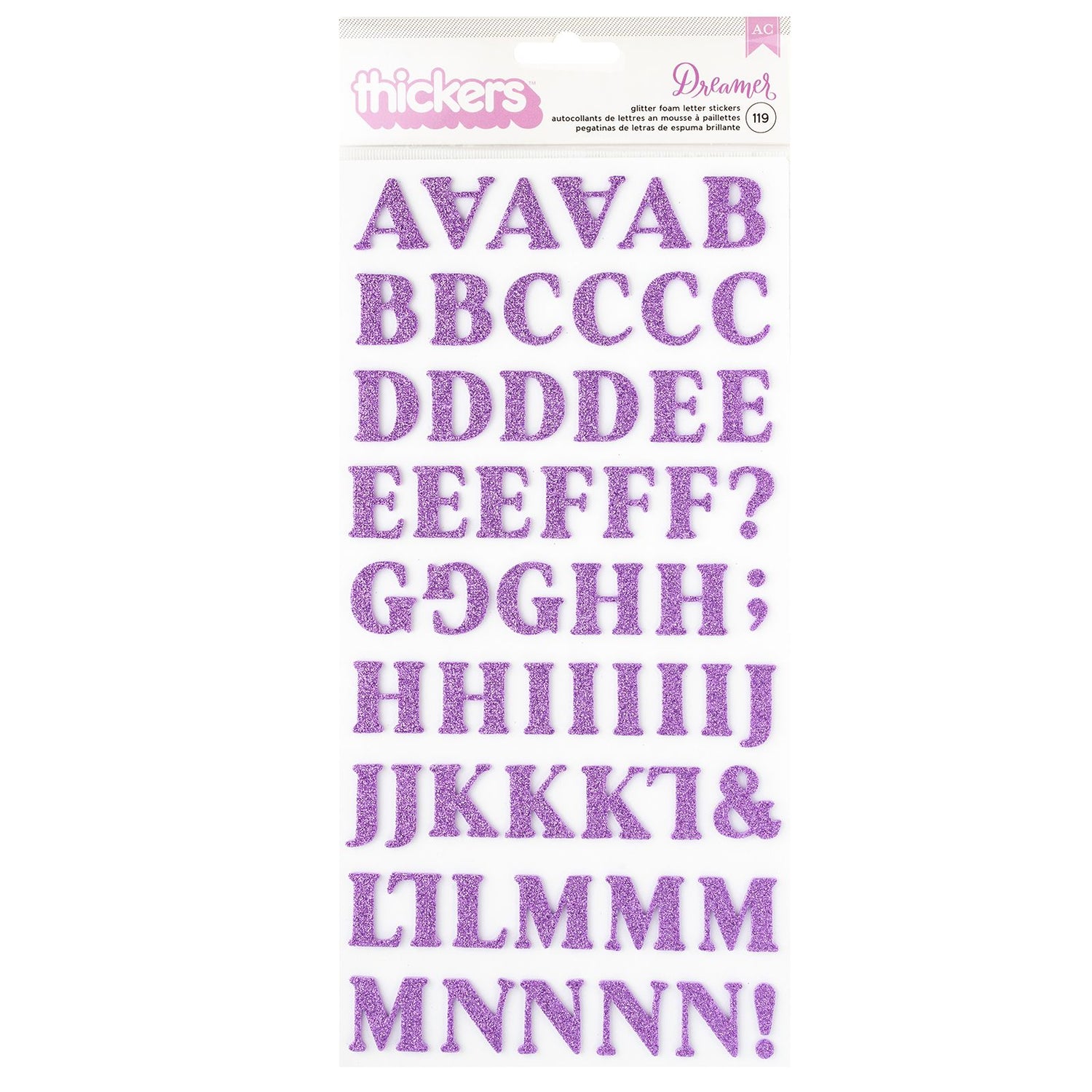 Dreamer Alphabet Puffy Stickers / Pegatinas Letras 3D Stickers American Crafts