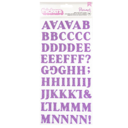 Dreamer Alphabet Puffy Stickers / Pegatinas Letras 3D Stickers American Crafts