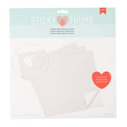 Double-Sided Adhesive Sheets 12&quot; / Hojas adhesivas de doble cara Adhesivos / Pegamentos Sticky Thumb