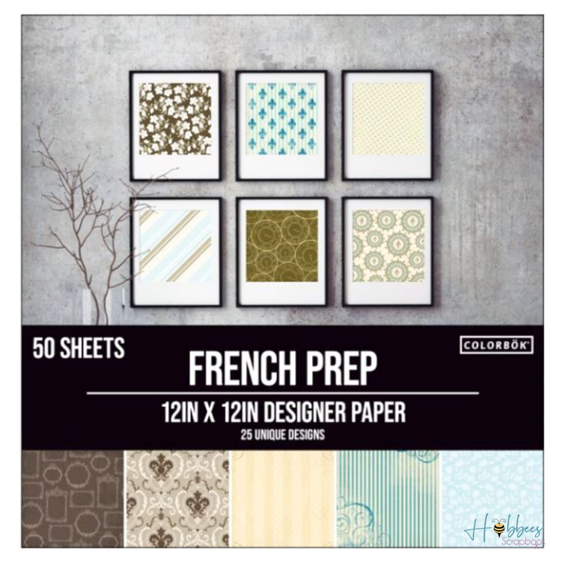 French Prep Paper Pad 12&quot;/ Block de Papel Estilo Francés Papel American Crafts