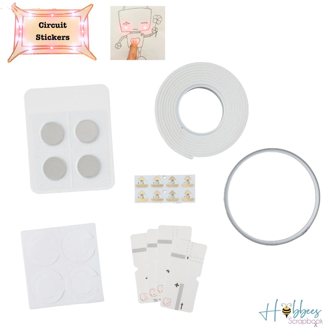 Chibitronics Mini Starter Set / Set Inicial de Luces para Tarjetas Luces We R Memory Keepers