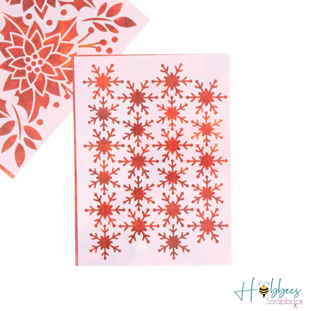 Evergreen &amp; Holly Stencil Set / Set de 3 Plantillas Navideñas Descontinuado Vicki Boutin