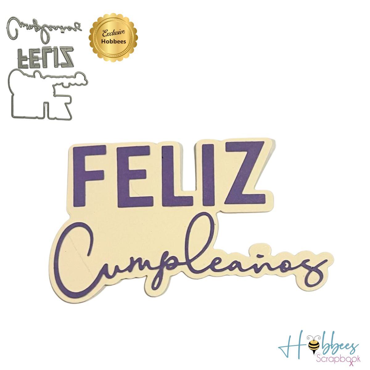 Suaje Feliz Cumpleaños Dados de Corte / Suajes / Troqueles Hobbees