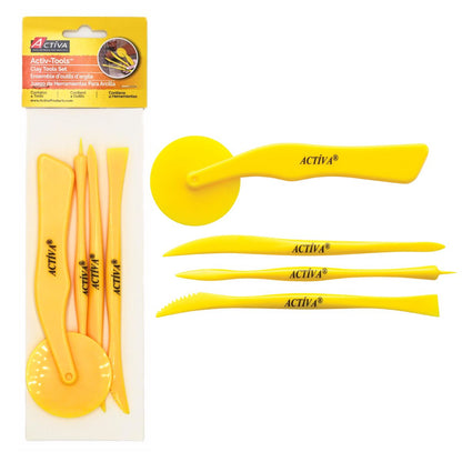 Activ-Tools Clay Tools / Set de Herramientas para Arcilla Herramientas para Modelado ACTIVA