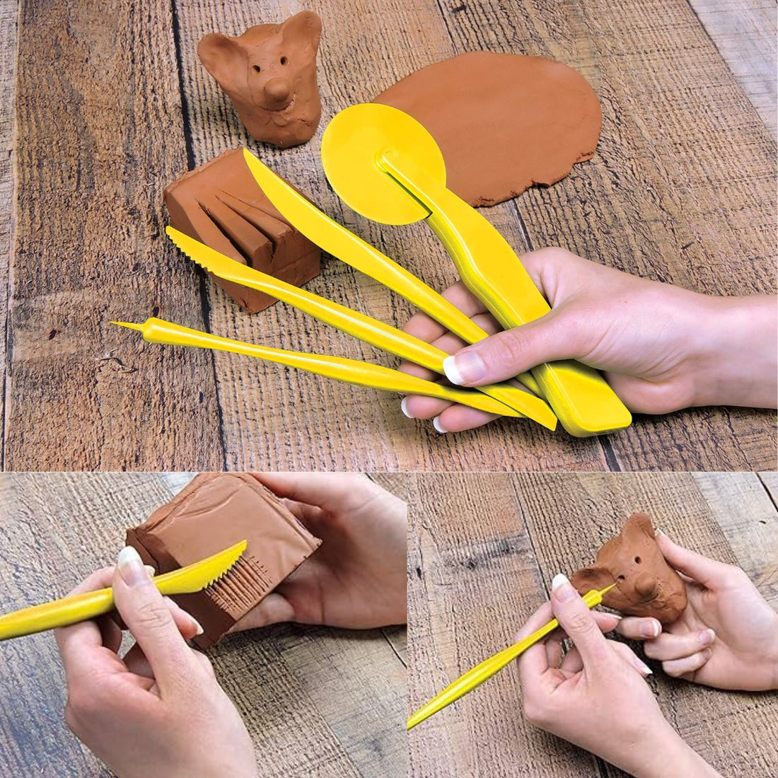 Activ-Tools Clay Tools / Set de Herramientas para Arcilla Herramientas para Modelado ACTIVA