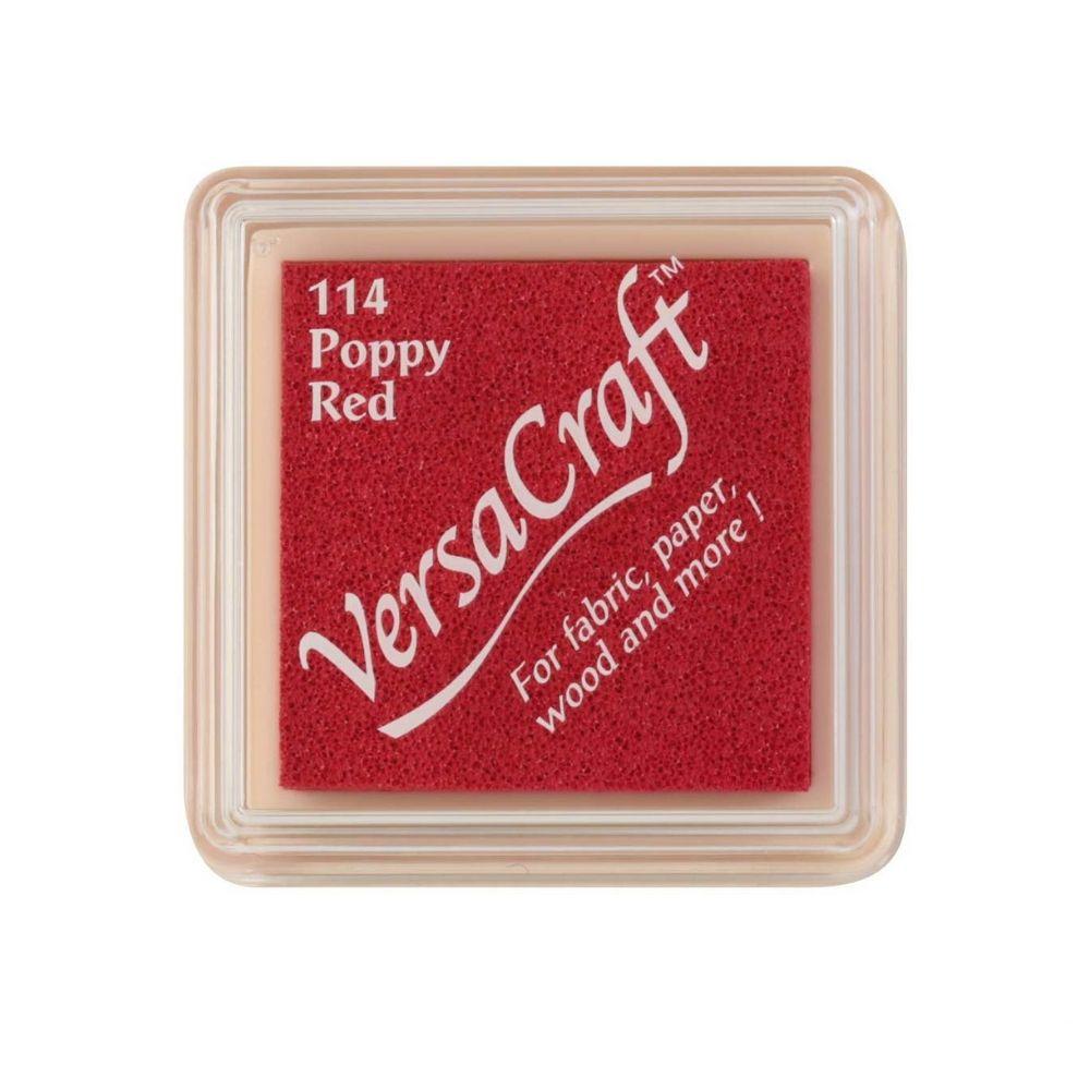 VersaCraft Mini Ink Pad Poppy Red / Mini Cojín de Tinta Rojo Tintas TSUKINEKO