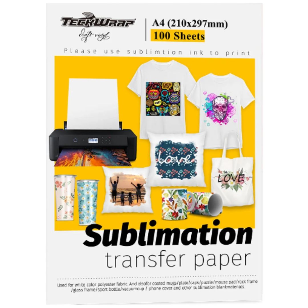 Sublimation Paper / Papel de Sublimación Para Impresora de Inyección De Tinta Papel Teckwrap