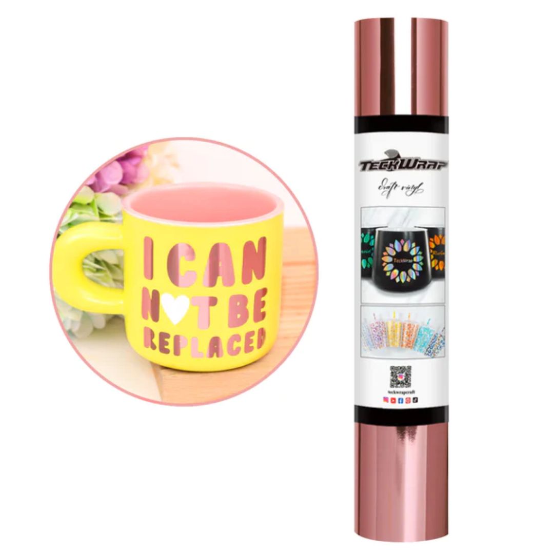 BF Mirror Chrome Adhesive Vinyl / Vinil Adhesivo Libre de Burbujas Oro Rosa Viniles Teckwrap