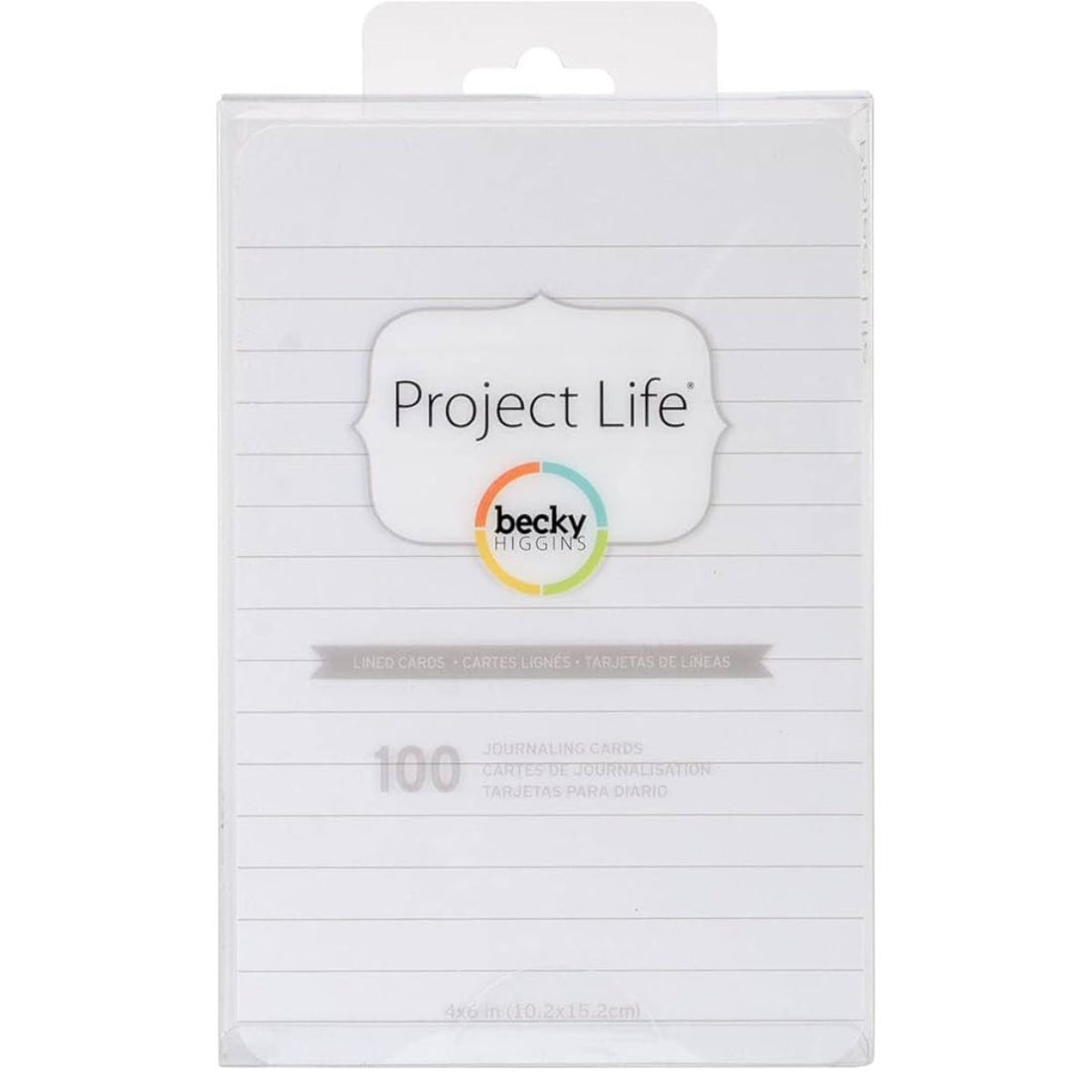 Lined Journaling Cards  / 100 Hojas Rayadas para Diario Encuadernacion Project Life