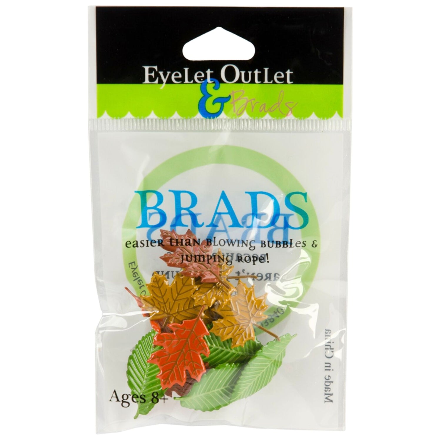 Leaves Brads / Sujetadores Hojas Adornos / Embellishments Eyelet Outlet