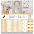 Cardstock Gold And White 12" / Block de Cartulina Dorado y Blanco Papel DCWV