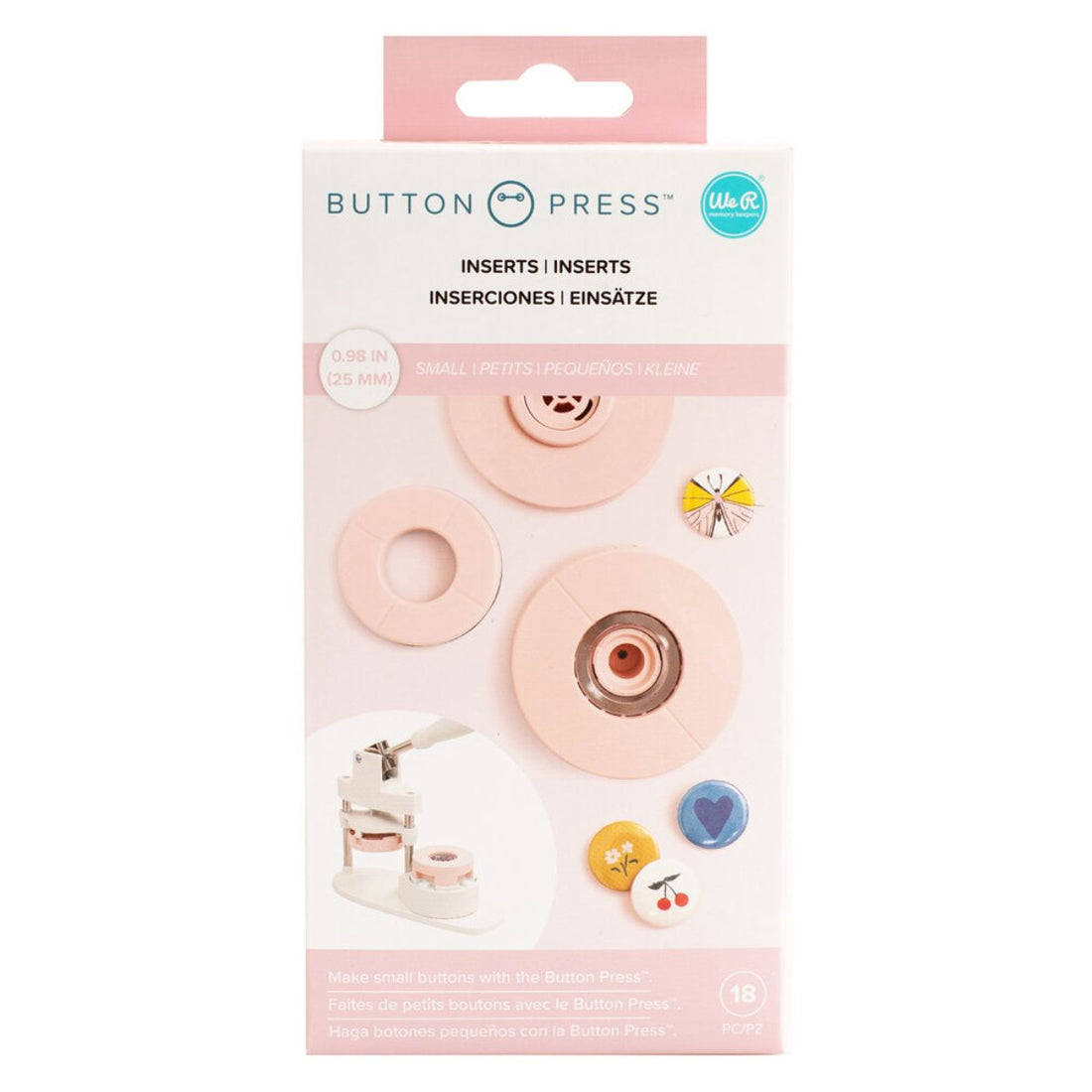 Button Press Small Insert / Adaptador Chico Accesorios We R Memory Keepers