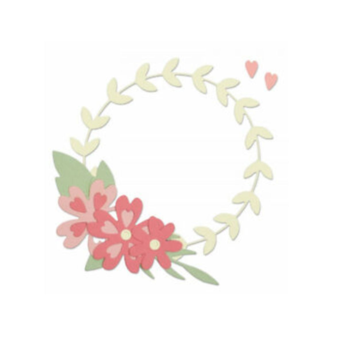 Thinlits Dies Succulent Wreath / Suajes de Hojas y Flores Dados de Corte / Suajes / Troqueles Sizzix