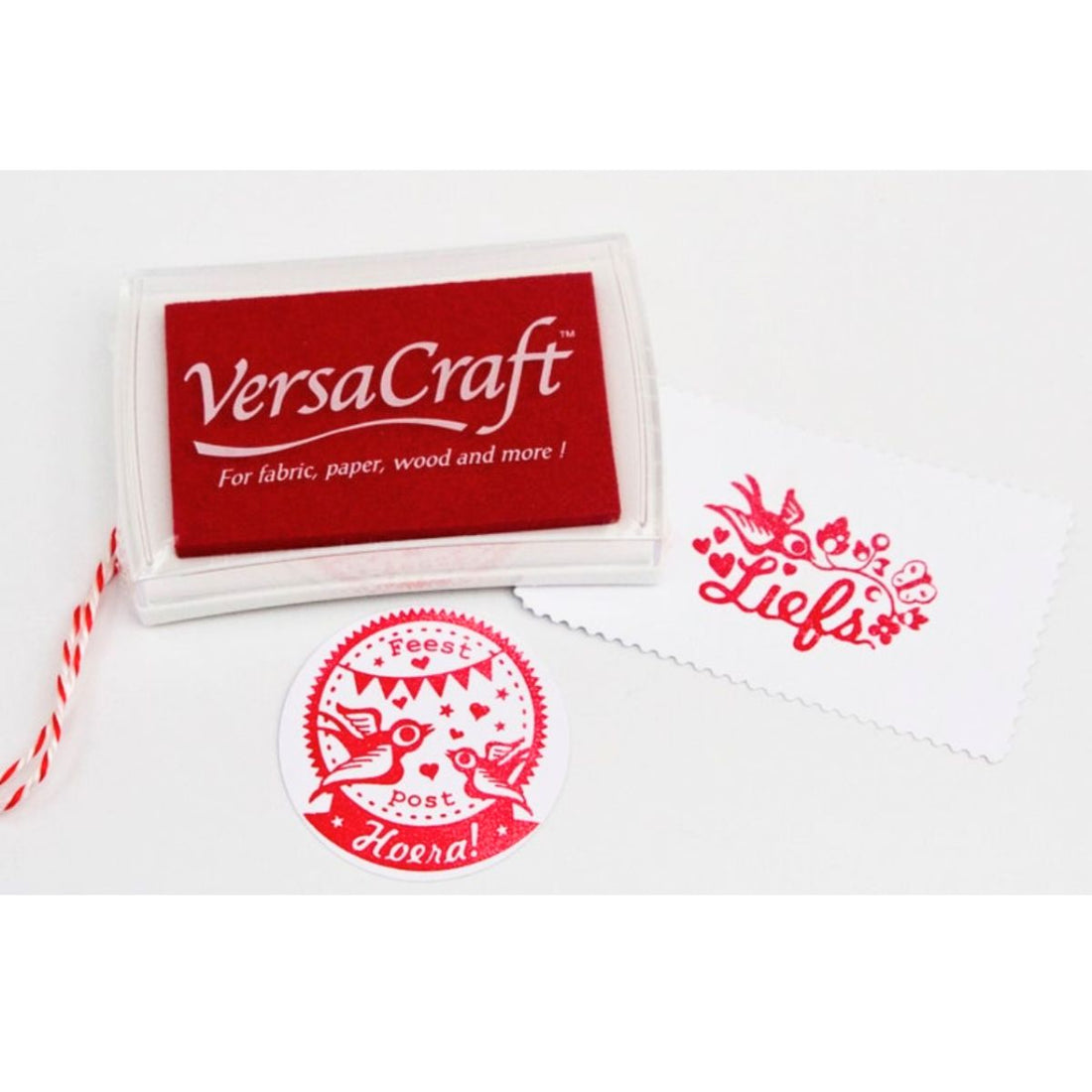 VersaCraft Mini Ink Pad Poppy Red / Mini Cojín de Tinta Rojo Tintas TSUKINEKO