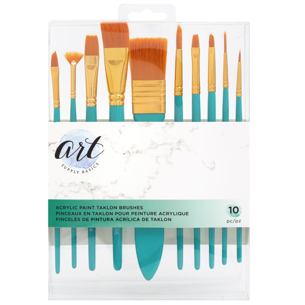 Air Supply Basics Paint Brushes Acrylic / Pinceles para Acrílico Pinceles y Brochas Art Supply Basics