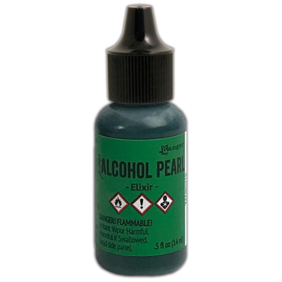 Tim Holtz Alcohol Pearls Elixir / Tinta al Alcohol Aperlada  Verde Elixir Tintas al Alcohol Ranger