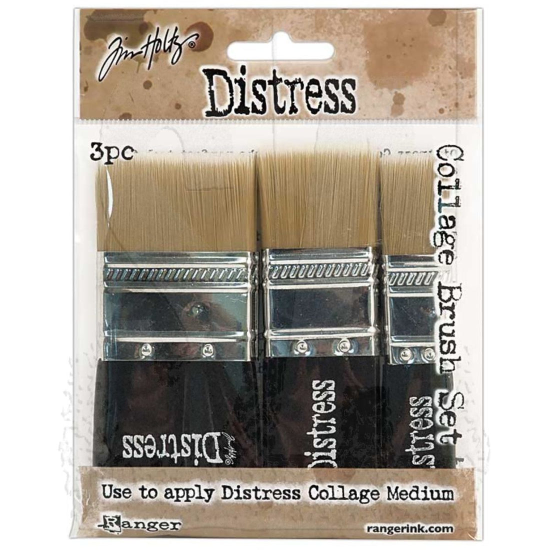 Distress Collage Brush Assortment / Pinceles para Collage  Tim Holtz Pinceles y Brochas Tim Holtz - Ranger