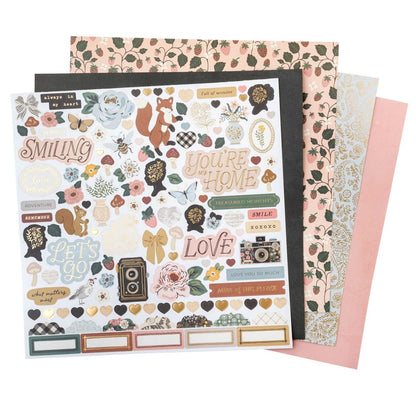 Forever Fields Paper Pad 12&quot; / Block de Papel Maggie Holmes Stickers American Crafts