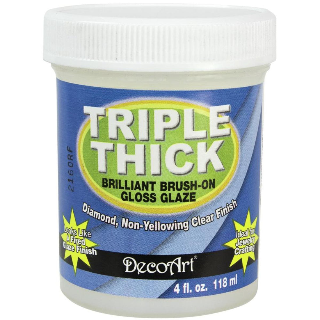 Triple Thick Brilliant Brush-On Gloss Glaze 118 ml / Barniz Vitrificante Vitral DecoArt