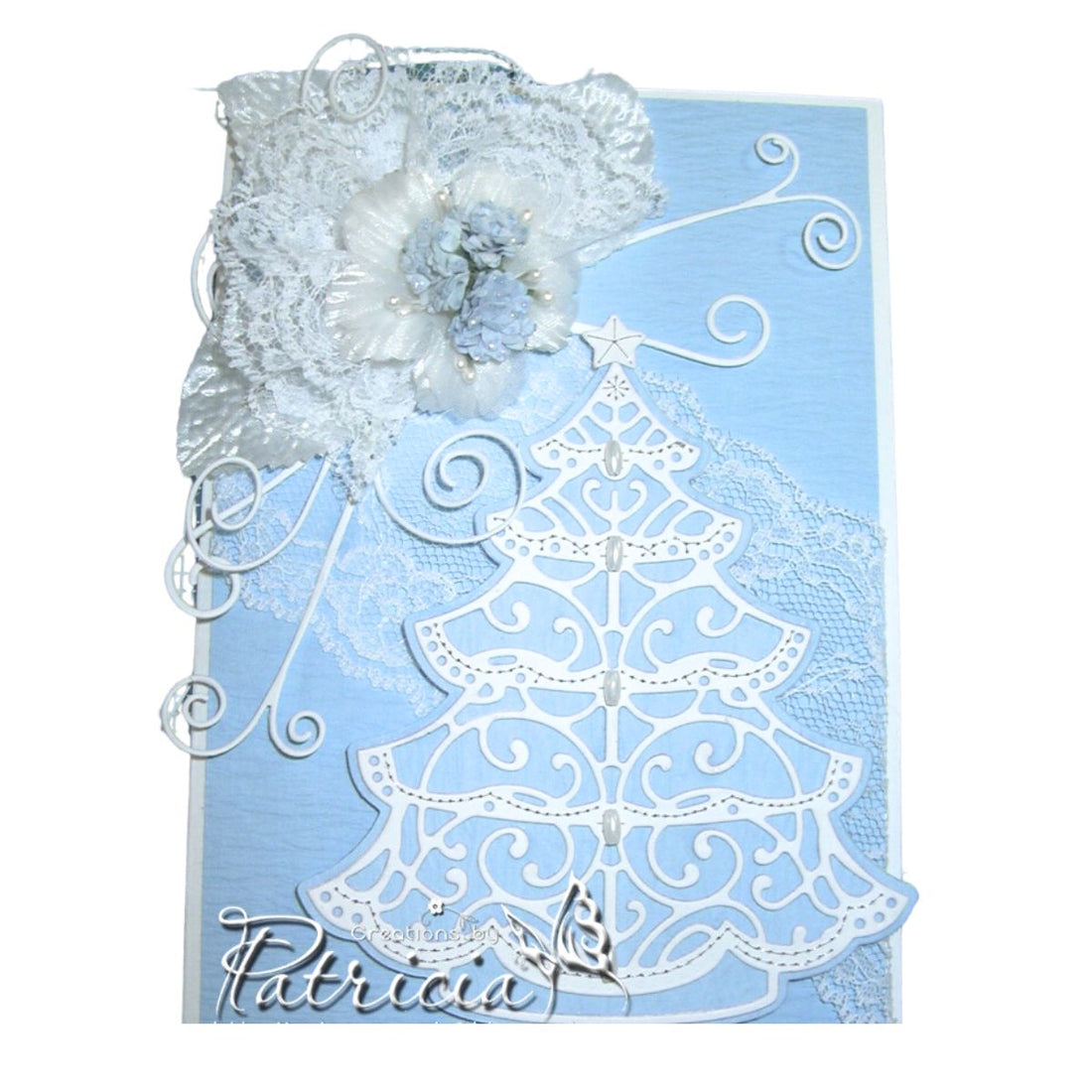 Suaje de Arbol de Navidad de Encaje / Lace Christmas Tree Dados de Corte / Suajes / Troqueles Cheery Lynn Designs