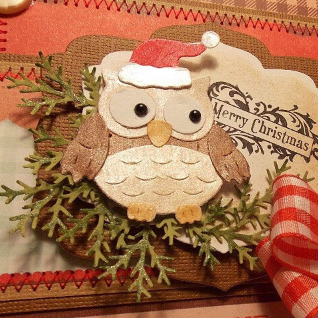 Suaje de Corte de Búho de Navidad / Festive Owls Dados de Corte / Suajes / Troqueles Cottage Cutz