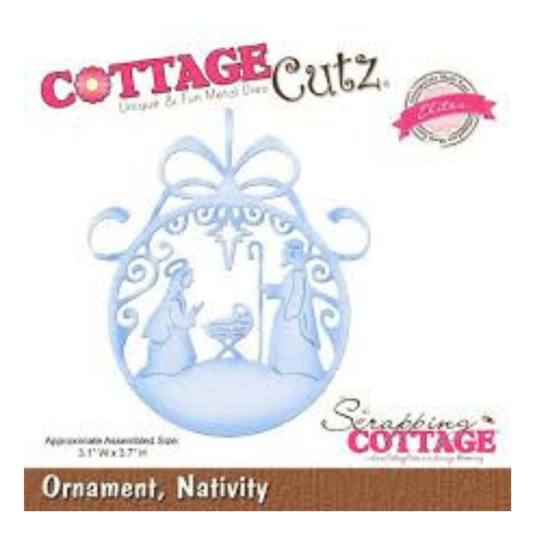 Suaje de Corte de Nacimiento / Ornament Nativity Dados de Corte / Suajes / Troqueles Cottage Cutz