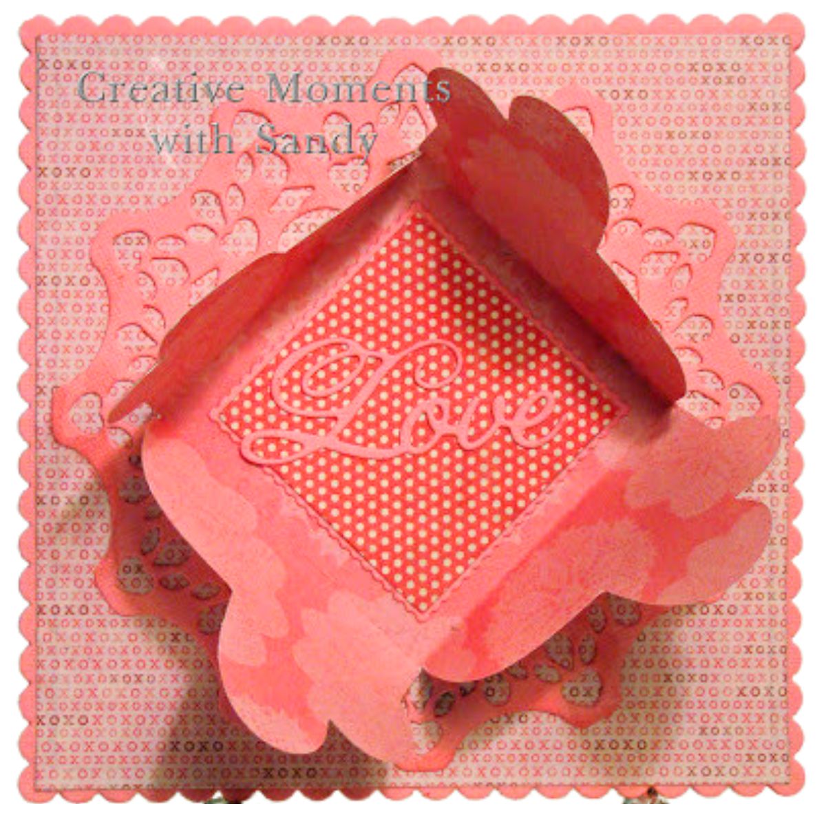 Suaje de corte de Caja de Corazones para Notas / Heart Note Holder Dados de Corte / Suajes / Troqueles Cheery Lynn Designs