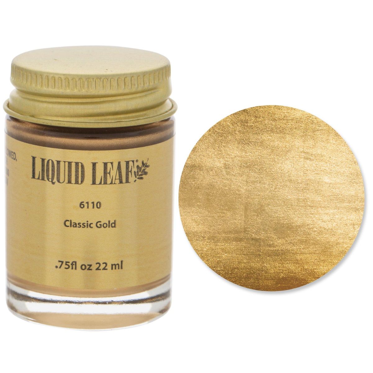 Liquid Leaf Paint Gold / Hoja de Oro Líquido Pinturas Plaid