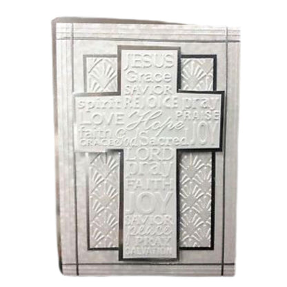 Embossing Cross With Script / Folder de Grabado Cruz Folders de Grabado Darice