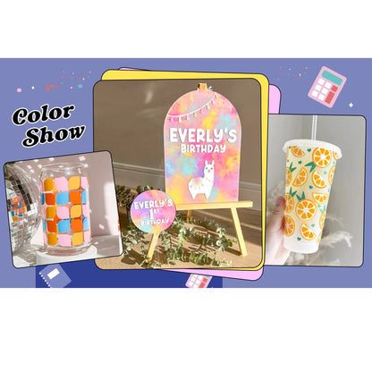 Economical Basic Color Sheets Pack / Paquete Básico con 16 Hojas de Vinil Viniles Teckwrap