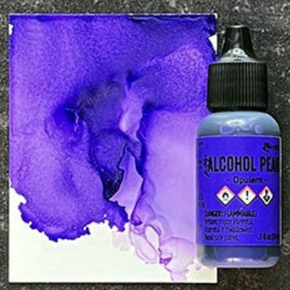 Tim Holtz Alcohol Pearls Opulent / Tinta al Alcohol Aperlada Morado Opulento Tintas al Alcohol Ranger