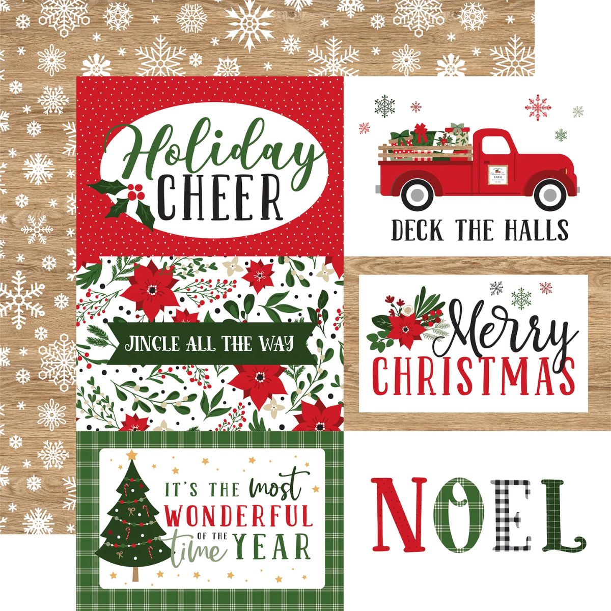 Jingle All The Way Collection Kit 12&quot; / Colección Navidad Papel Echo Park