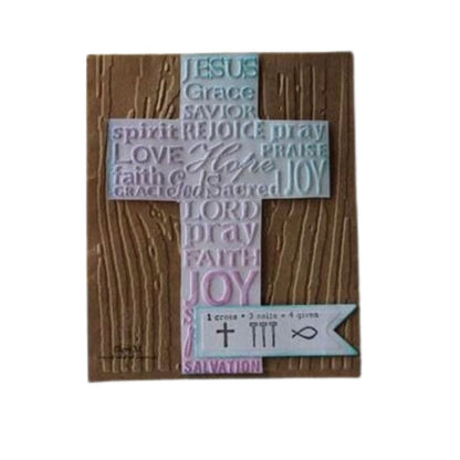 Embossing Cross With Script / Folder de Grabado Cruz Folders de Grabado Darice