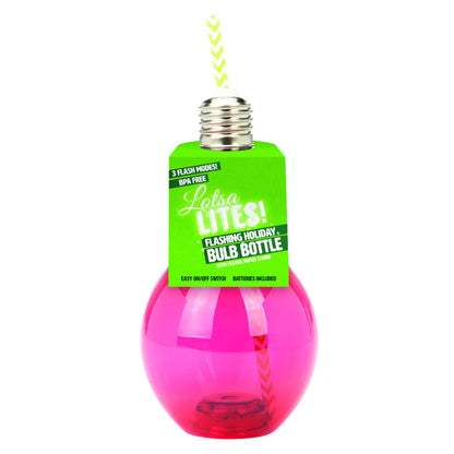 Flashing Holiday Beverage Bulb / Vaso que se Ilumina con Popote Fiestas Impulse