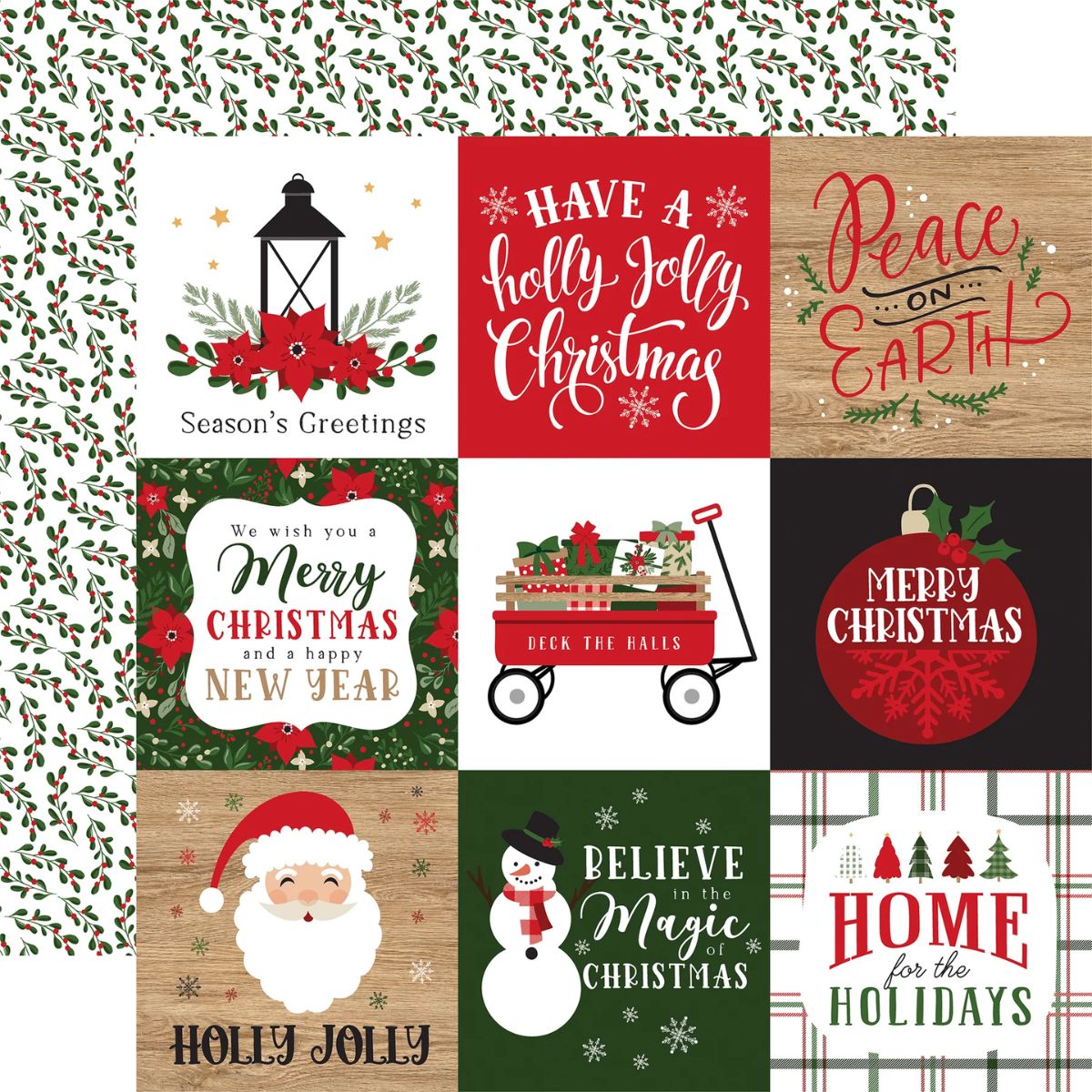 Jingle All The Way Collection Kit 12&quot; / Colección Navidad Papel Echo Park