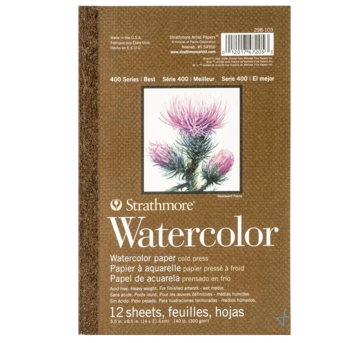 Strathmore Watercolor Paper Pad 5.5 x 8.5&quot; / Papel para Acuarela Papel Strathmore