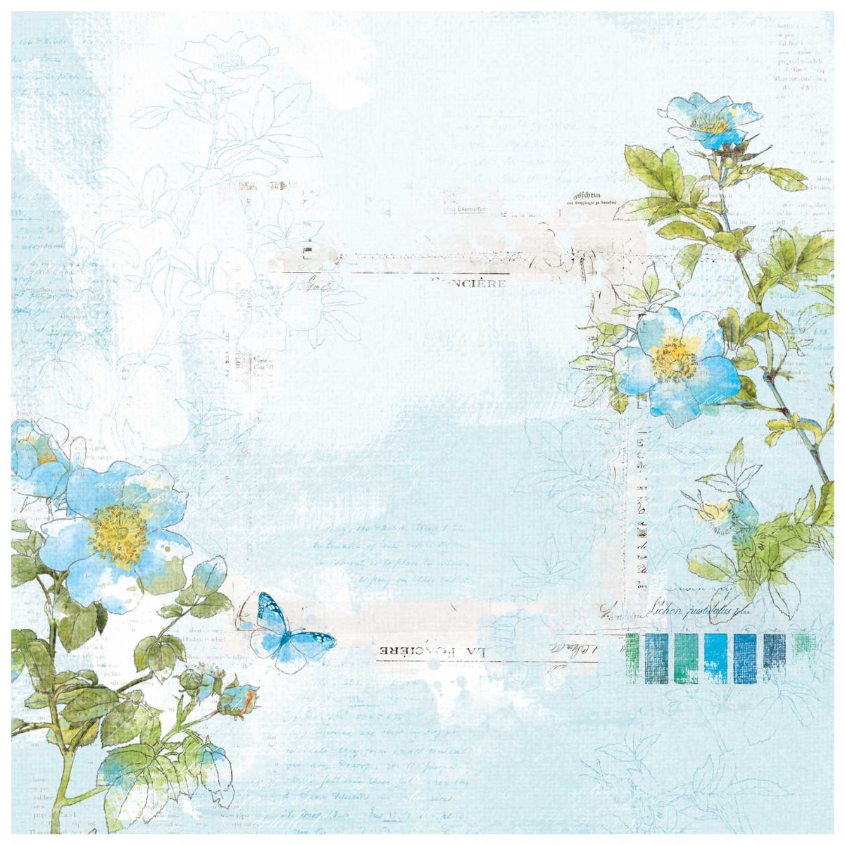 Ocean Collection Pack 12" / Paquete de Cartulina Doble Cara Papel 49 and Market
